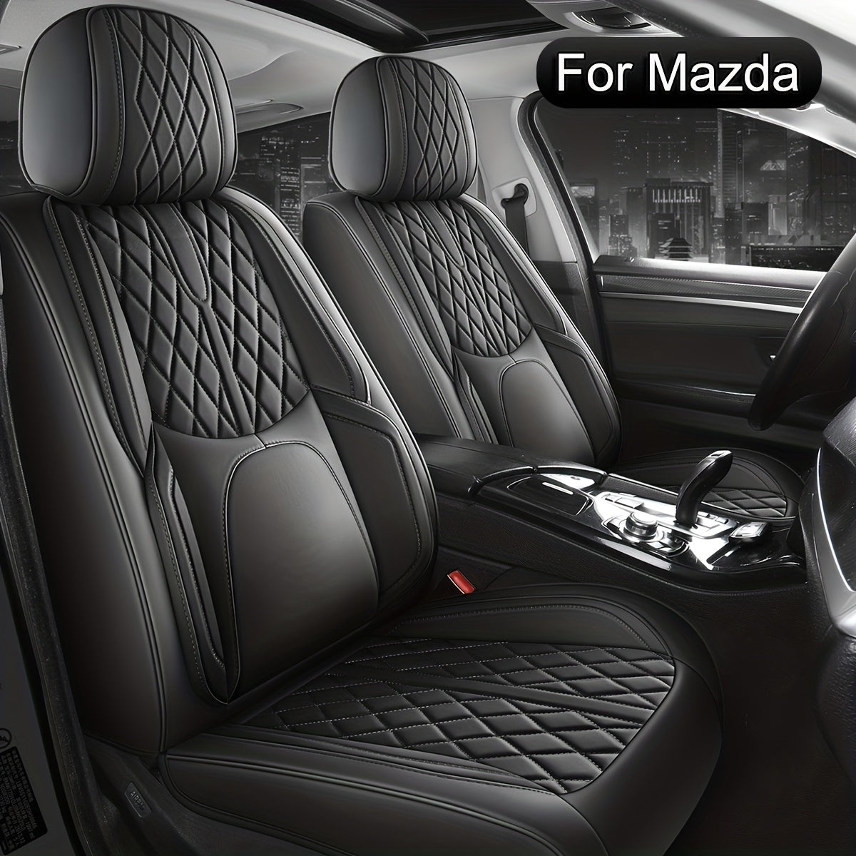 Autostoelhoezen – Stoelhoezen Auto – Zitting Beschermers – Autostoelbekleding – Auto Interieur Bescherming – Complete Set 5 Zitplaatsen – Waterdicht Nappa Kunstleer – Universele Pasvorm