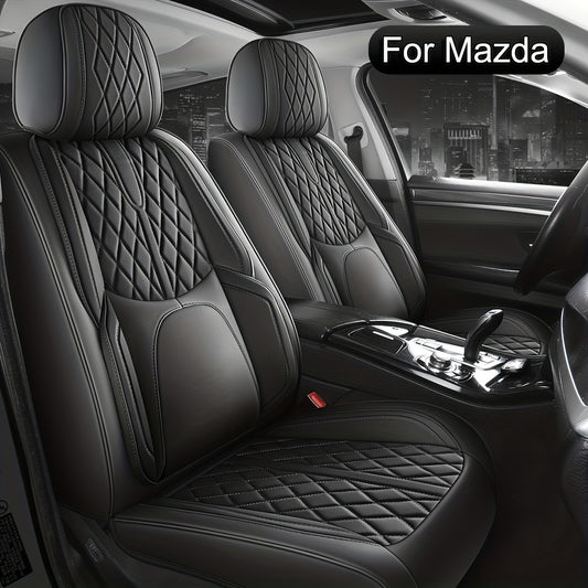 Autostoelhoezen – Stoelhoezen Auto – Zitting Beschermers – Autostoelbekleding – Auto Interieur Bescherming – Complete Set 5 Zitplaatsen – Waterdicht Nappa Kunstleer – Universele Pasvorm