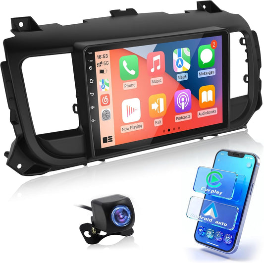 2GB+64GB Android Car Radio for Citroen Jumpy 3/Peugeot Expert/Toyota Proace 2016-2021 with DSP, 9 Inch Touch Screen Radio with Wireless CarPlay&Android Car, WiFi, GPS, EQ, FM RDS+Rear View Camera