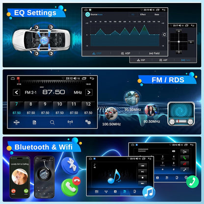 4+64G Wireless Carplay Android 13 autoradio 2 Din voor Fiat Ducato 06-23 10 inch autoradio met Android Auto Navi GPS WIFI Mirror Link Bluetooth/WiFi/GPS/FM RDS Radio/SWC achteruitrijcamera