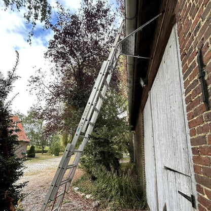 Telescopische wandafstandhouder voor schaal van 0,45 tot 0,70 m – verstelbare ladder van aluminium – maximale veiligheid en hechting voor werkzaamheden in hoogte – gereedschapshouder