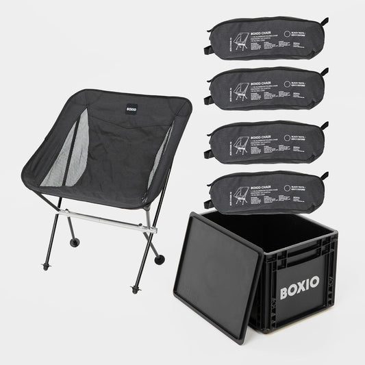 BOXIO - Chair: ultralichte campingstoel, opvouwbare klapstoel voor camping, picknick & strand | comfortabele stoel & visstoel – ideaal als strandstoel en campingstoelen outdoor (4)