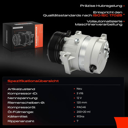 Frankberg 7711368188 Airconditioning Compressor Airconditioning Magnetische koppeling Compressor voor airconditioning Vervanging # 7711368188