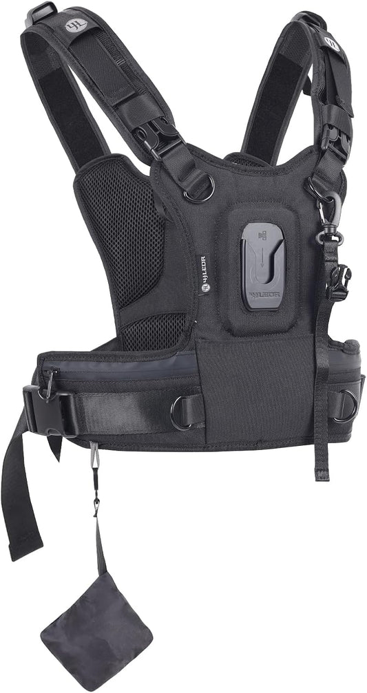 Camera Carrier Borst Harnas, Camera Harnas Systeem voor Eén Camera, Camera Borst Harnas, Camera Harnas voor Fotografen, Wandelen Klimmen Bruiloft Reizen, Camera Riemen voor Fotografen, Zwart