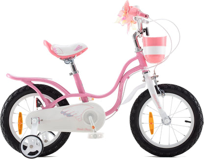 RoyalBaby Meisjes Kinderfiets Little Swan Fiets Kinderfietsen 12 Inch Roze