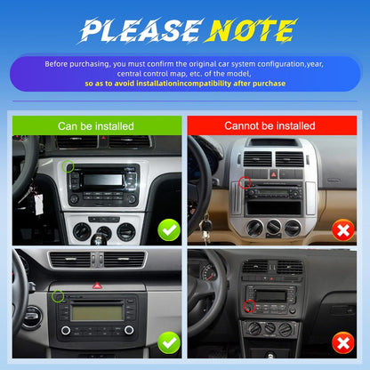 Car Radio for VW Volkswagen Jetta Passat Seat Golf Tiguan Skoda Polo, [2G+64G] 9 Inch Touchscreen Wireless Carplay & Android Auto Car Stereo with Bluetooth/EQ/GPS/WiFi/FM RDS Radio