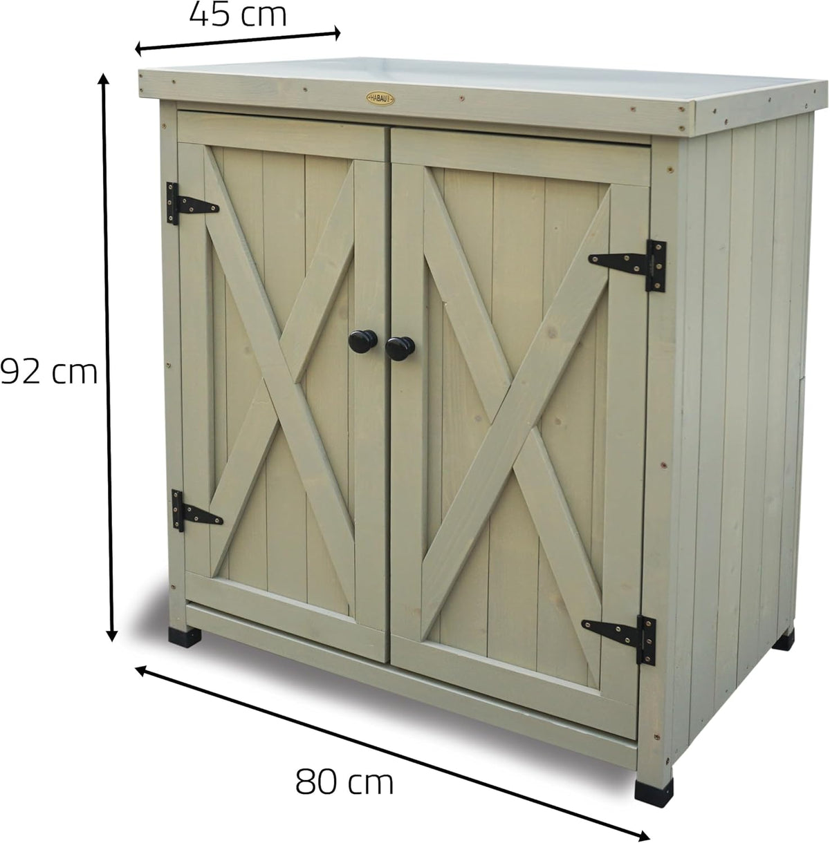 Garden cabinet "Laura", 80 x 45 x 92 cm - QUORE