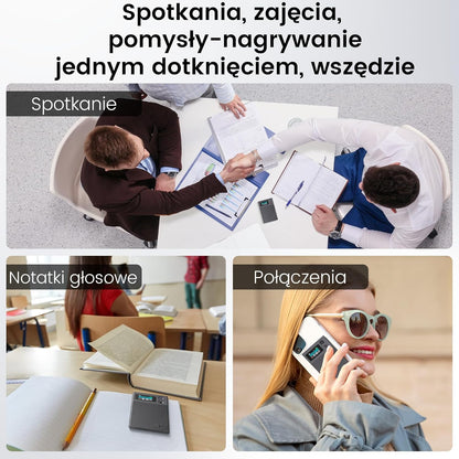 NEWYES Ailog KI Digitaal dicteerapparaat met speciale app, transcriberen en samenvatten, vertaling in meer dan 188 talen, 64 GB geheugen voor vergaderingen, lezingen, oproepen, zaken, onderwijs