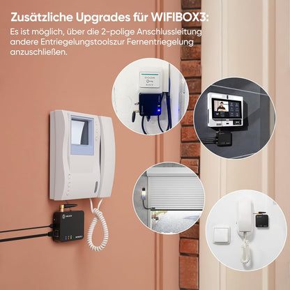 Welok Smart Wifibox3, afstandontgrendeling, verbinding met Alexa, comfortabel en intelligent, geschikt voor alle Welok elektronisch deurslot