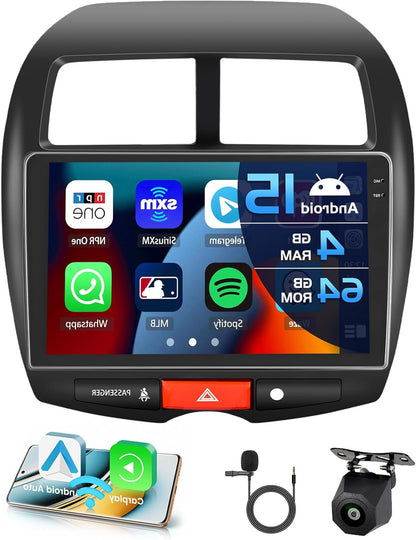 4+64GB Autoradio – Multimedia Systeem – Navigatie Radio – Touchscreen GPS – Android 15 – 10 Inch In-Cell Scherm – Draadloze CarPlay & Android Auto