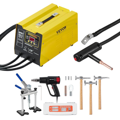 VEVOR 300 W Dent Repair Kit with Hot Air Gun, Dent Puller Automatic/Manual Welding Mode, Car Body Spot Welding Machine for Aluminium Repair