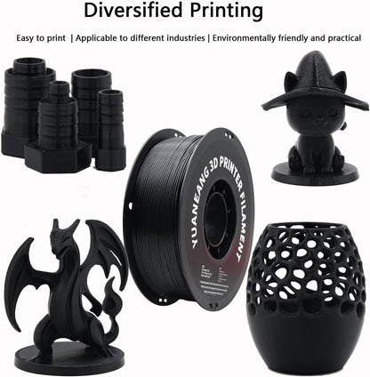 ABS 3D-printerfilament – Filament 3D Printdraad – 3D Printing Draad – Printerdraad ABS – 3D Print Filament Set – 10 Rollen 1,75 mm – Maatnauwkeurigheid +/- 0,03 mm – 1 kg Spoelen Mix Kleuren