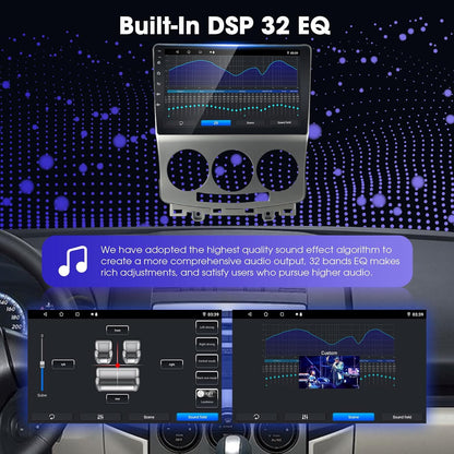 EZoneTronics Carplay Android Auto Radio Stereo voor Mazda 5 2005-2010 met 9 inch Touchscreen High Definition GPS Navigatie Bluetooth USB Wifi Spiegel Link SWC speler 32G ROM