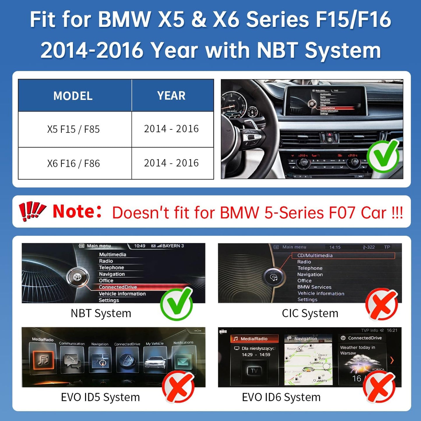 CarPlay Scherm – Auto Multimedia Display – Touchscreen Navigatie – Auto Infotainment Systeem – 12,3 Inch HD Scherm – Draadloze Apple CarPlay & Android Auto