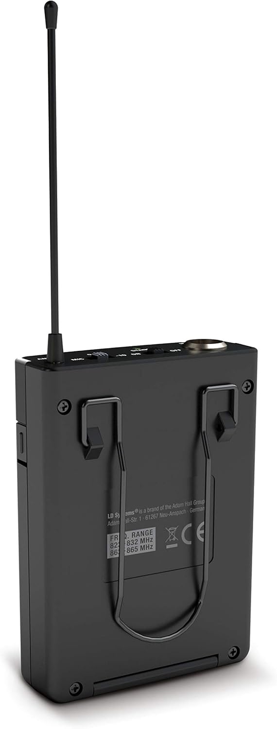 LD Systems U308 BPH - radiosysteem met bodypack en headset - 863-865 MHz + 823-832 MHz