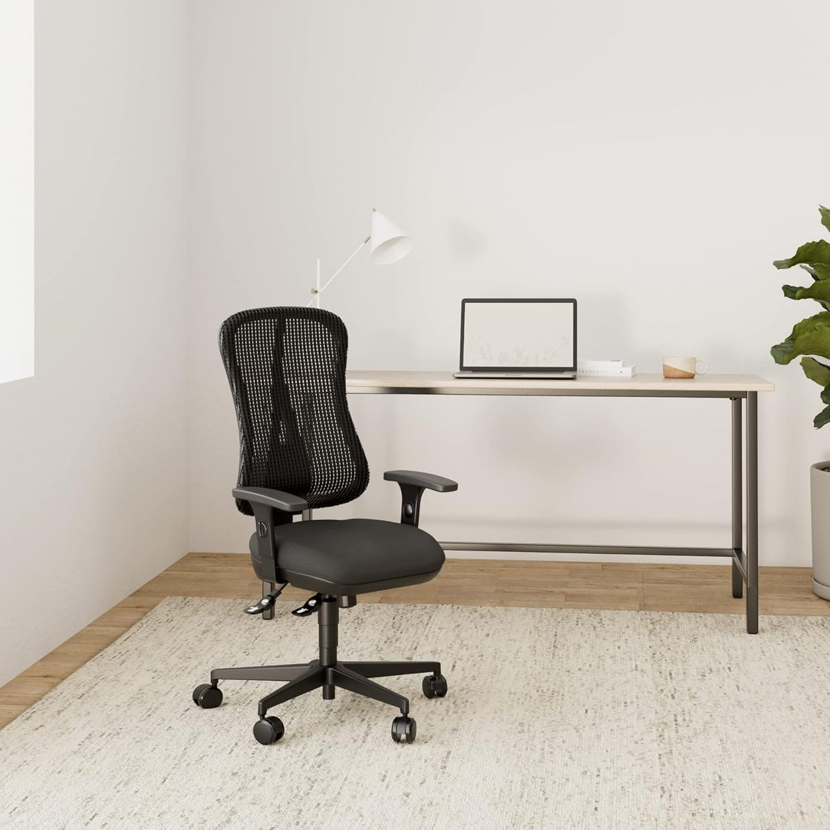Topstar He20Pbc00 Head Point Sy P4, Ergonomische Bureaustoel, Gevormde Zitting, Stoffen Bekleding, 46 X 50 X 114 Cm, Zwart
