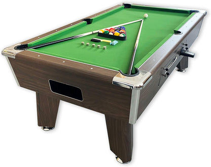 Billiard table 7FT green with manual coin - Competition - QUORE