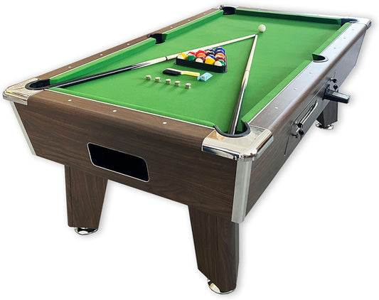 Billiard table 7FT green with manual coin - Competition - QUORE