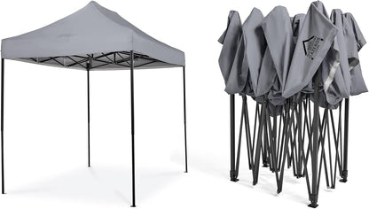 All Seasons Gazebos, 3 x 2 m, robuust, volledig waterdicht, premium pop-up tuinhuisje + draagtas en gewichten (metallic grijs)