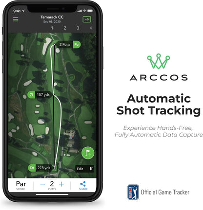 Arccos Golf Smart Sensors Swing Trainer Aid - allereerste AI aangedreven GPS-afstandsmeter Gen 3+