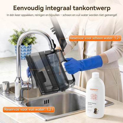 Tapijtreiniger – Vloerreiniger – Tapijtshampoo – Meubelreiniger – Auto-interieurreiniger – Krachtige Zuigkracht 18 kPa – Groot Waterreservoir 1,2 L