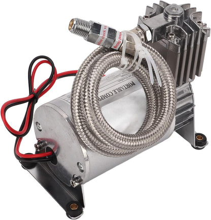 Universele Luchtcompressor – Compressorpomp – Bandenspanner – Airpump – 12V Compressor – 20 Ampère Krachtig – Max 150 PSI – Metaal & ABS – Compact & Duurzaam