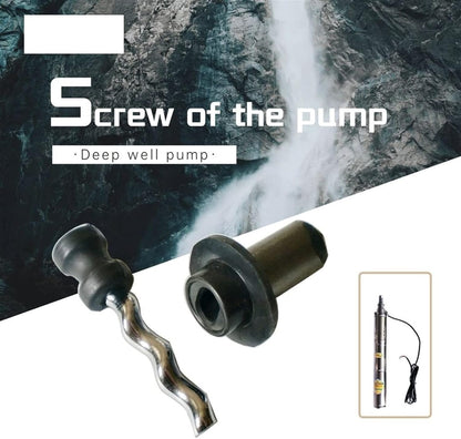 Waterpomp - Diepe put dompelpomp - Solar DC Diepe put pomp - Roestvrij staal - 400W - Zilver