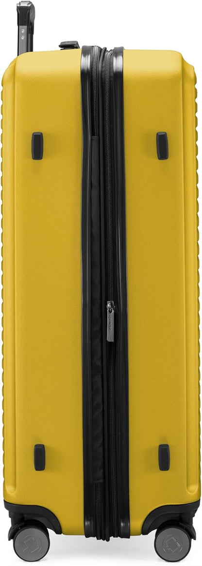 Hauptstadtkoffer Mitte - Grote hardschalige koffer, TSA, 4 wielen, check-in bagage met 8 cm volumevergroting, 77 cm, 130 liter, geel