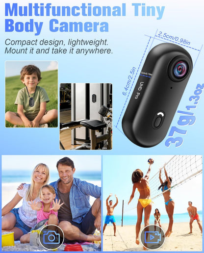 Action Cam 4K, sportcamera, wifi, 120 graden, 1080p HD, mini-actiecamera, wifi, fiets, motorfiets, helmcamera, onderwatercamera, kleine bodycam, lichaamscamera, waterdicht, voor zwemmen