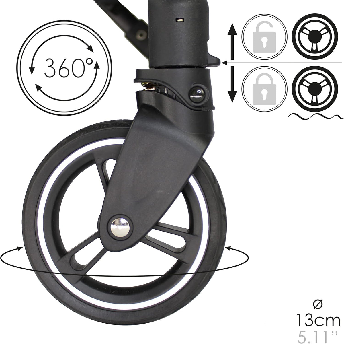 Boodschappentrolley Grijs – Winkelwagen – Winkelwagentje – Boodschappenwagen – Boodschappenkar – Tot 25 Kg Draagvermogen – 4 Draaibare Wielen