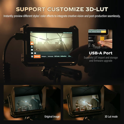 VILTROX DC-X2 DCX2 Rig Cage Kit camera fieldmonitor touchscreen met 2000Nit 6 inch 4K HDMI cameramonitor met accu Full HD 1920x1080 IPS 3D LUT met zonnekap voor Sony Canon Nikon DSLR