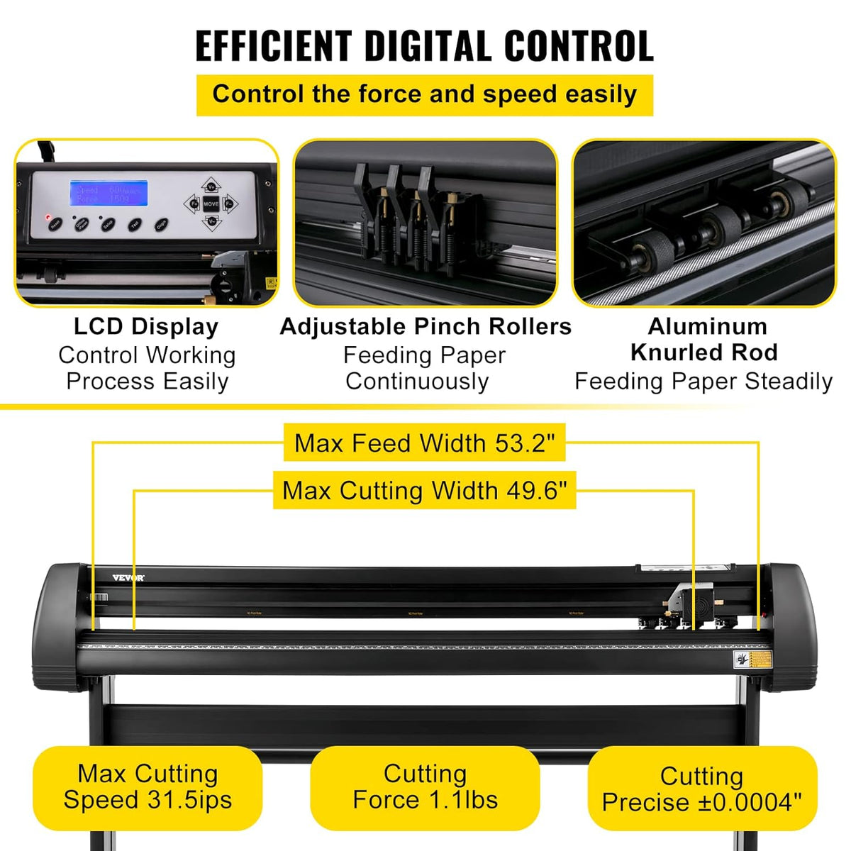 Vinyl Snijplotter – Snijmachine – Plotter – Vinyl Cutter – Beletteringsplotter – 1350 mm Invoerbreedte – ±0,01 mm Snijprecisie