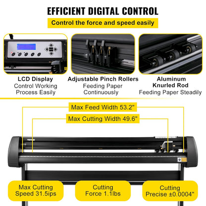 Vinyl Snijplotter – Snijmachine – Plotter – Vinyl Cutter – Beletteringsplotter – 1350 mm Invoerbreedte – ±0,01 mm Snijprecisie