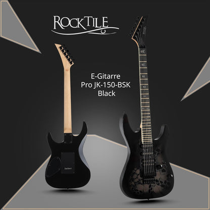 Rocktile Pro JK150-BSK E-Gitaar Skull