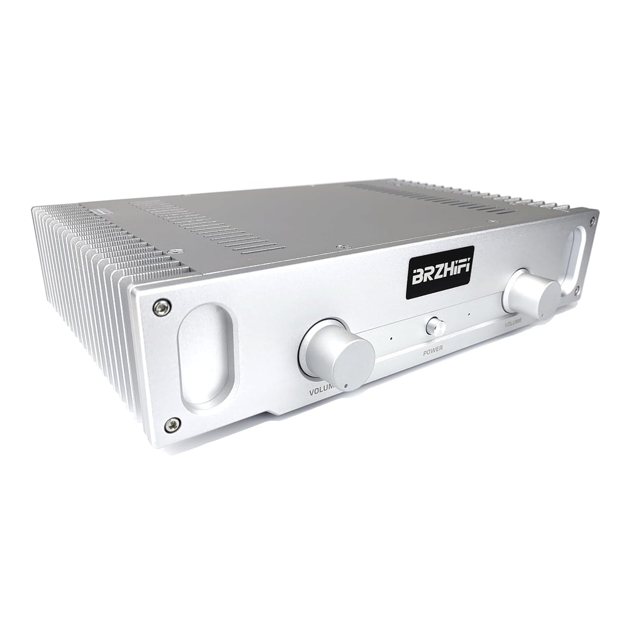 Pure Klasse A 2.0 Kanaals Eindversterker Zilver – Versterker – Hifi Versterker – Stereo Versterker – Home Audio Versterker – 20 W Bij 8 Ohm – 144.000 µF Filtercapaciteit