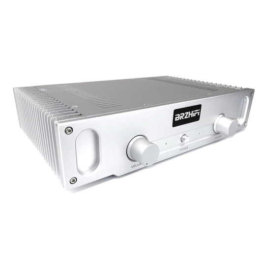 Pure Klasse A 2.0 Kanaals Eindversterker Zilver – Versterker – Hifi Versterker – Stereo Versterker – Home Audio Versterker – 20 W Bij 8 Ohm – 144.000 µF Filtercapaciteit
