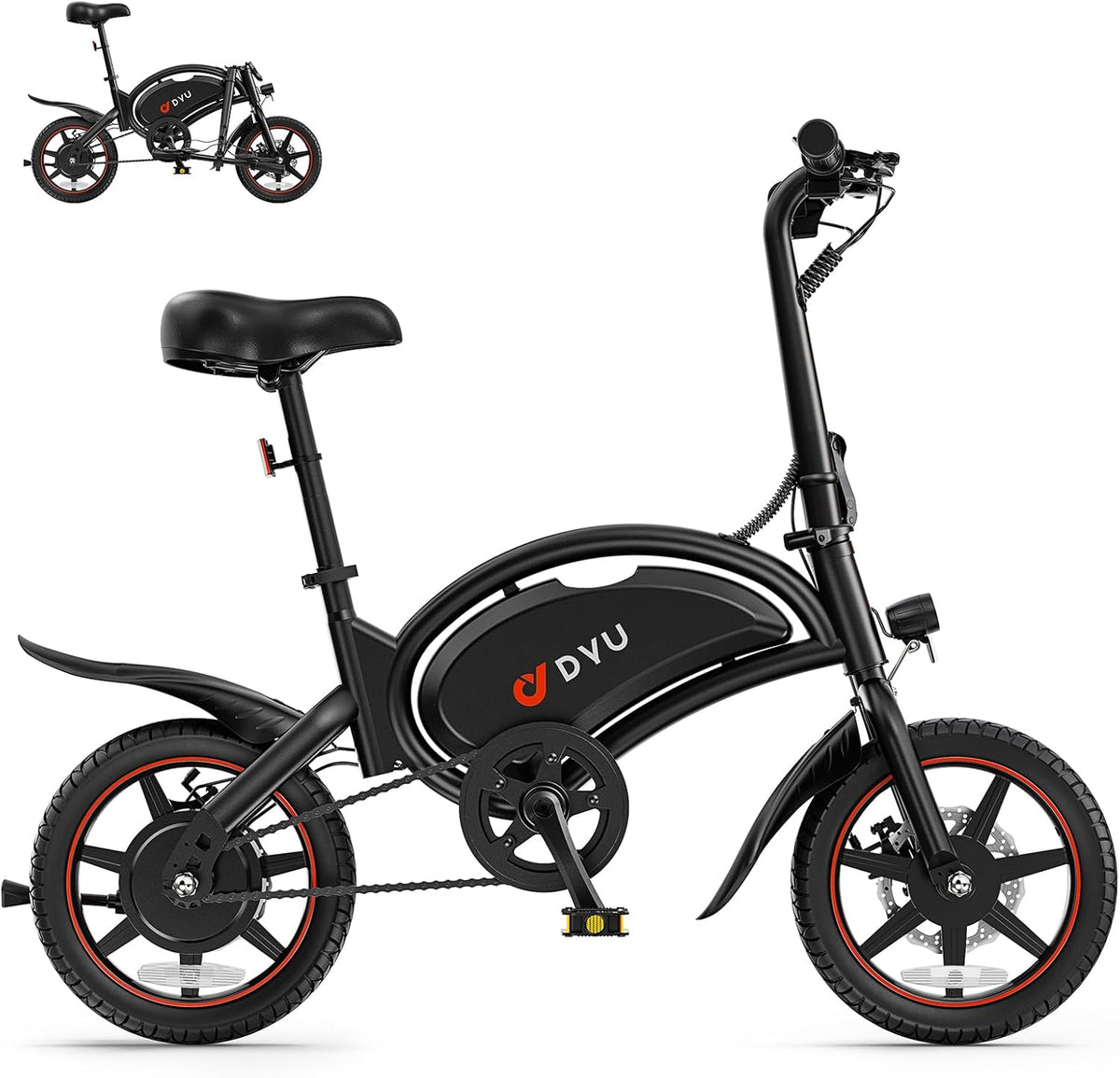 <font dir="auto" style="vertical-align: inherit;"><font dir="auto" style="vertical-align: inherit;">        DYU D3S E-bike, folding bike, 14 inch, electric bicycle, 25 km/h top speed, 40 km range, disc brakes, foldable, for youth and adults       </font><