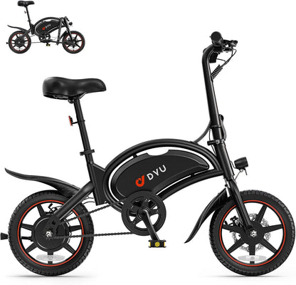 <font dir="auto" style="vertical-align: inherit;"><font dir="auto" style="vertical-align: inherit;">        DYU D3S E-bike, folding bike, 14 inch, electric bicycle, 25 km/h top speed, 40 km range, disc brakes, foldable, for youth and adults       </font><