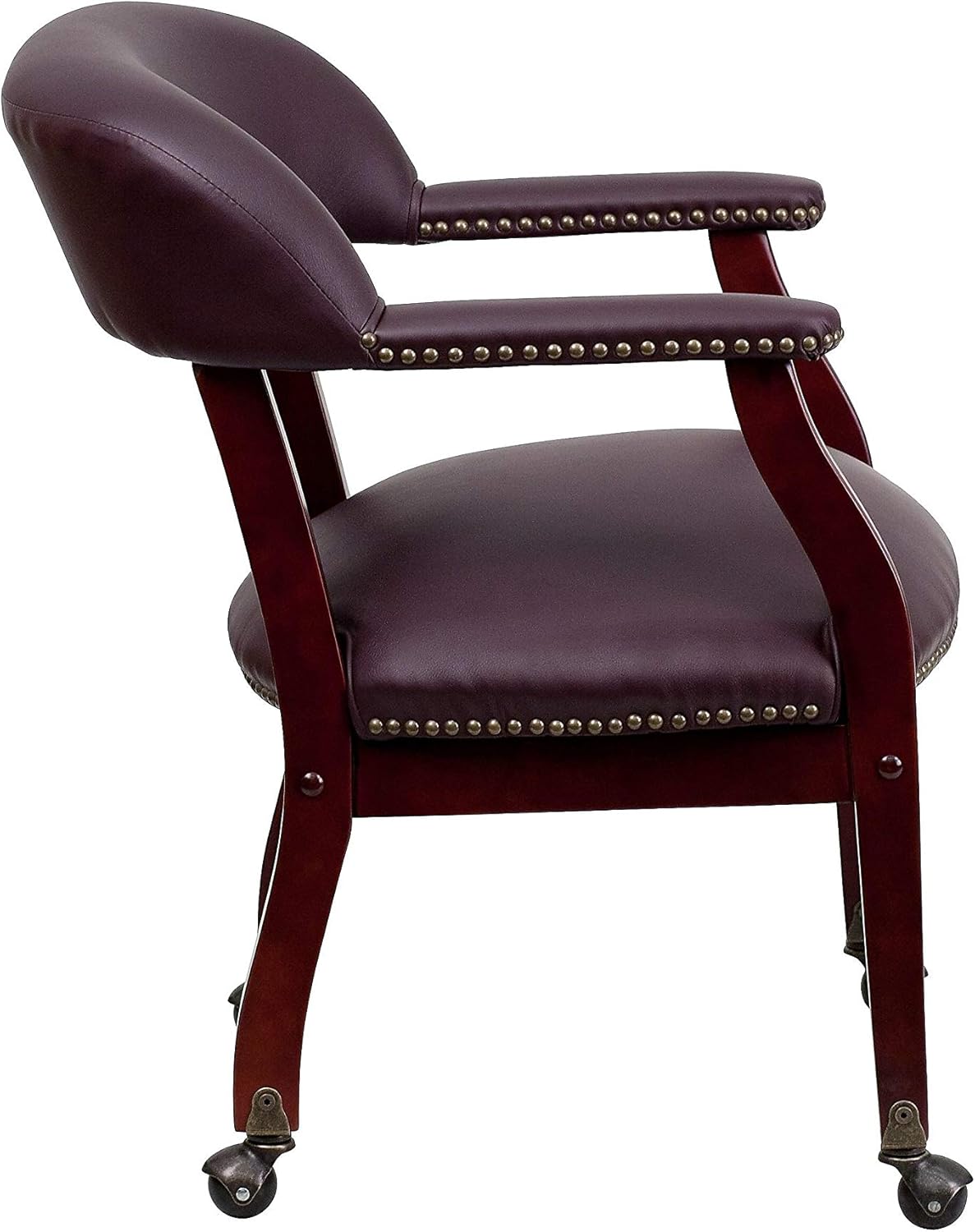 Flash Furniture Loveseats, schuim, leer, staal, hout, bordeauxrood ledersoft, 61 cm B x 60 cm D x 80 cm H