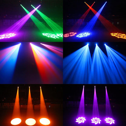 50 W LED Moving Head lichtstraal podiumeffectverlichting met 8 patronen + rotatie + 8 kleurenmix + half-kleureffect voor DJ Show Concert Party KTV.
