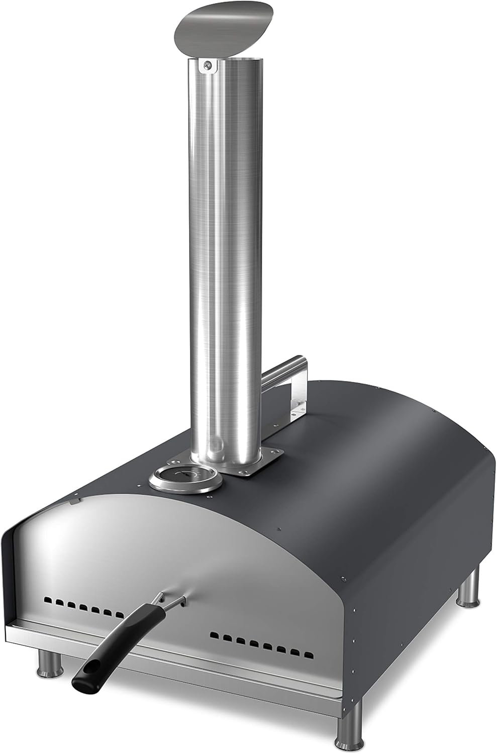 ACTIVA Pellet Pizzasoven, pelletkachel, grill, grilloven voor het bakken van pizza, houtskool pizzagrill