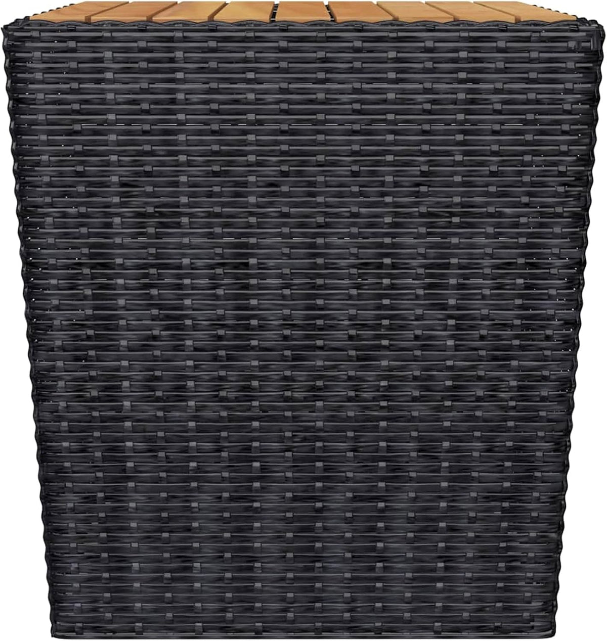 Tidyard Giaridno Poly Rattan and Steel Bistro Set Coffee Table and 2 Chairs Rattan Table and Garden Chairs Outdoor Rattan Garden Furniture Rattan Dining Room Set for Outdoor Use - QUORE