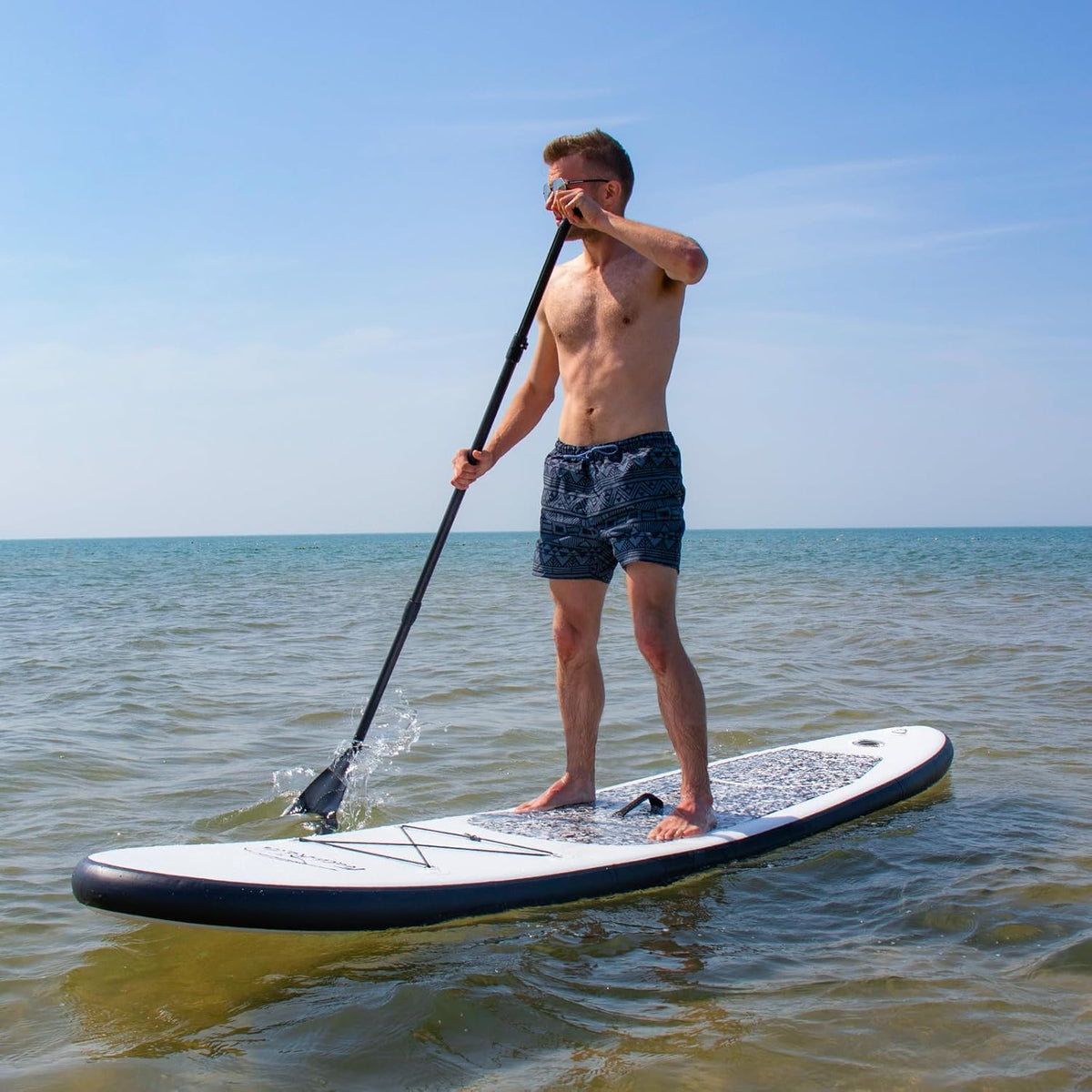 FunWater Opblaasbaar stand-up paddleboard, surfplank, SUP compleet paddleboard, accessoires, verstelbare peddel, pomp, reisrugzak, lijn, waterdichte tas, peddelboard voor volwassenen