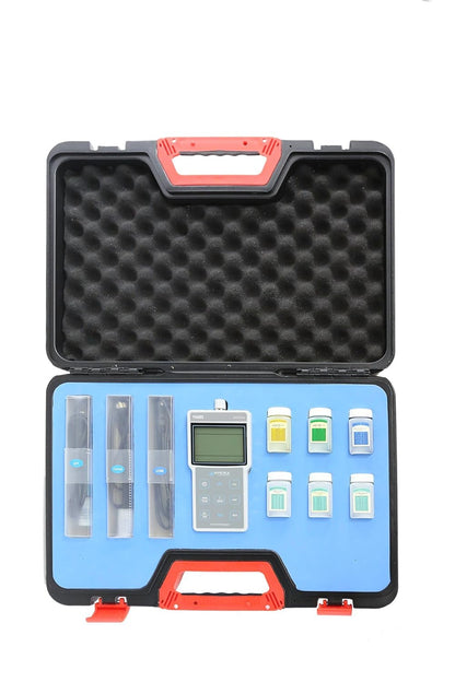 Apera Instruments PC400S draagbare pH/geleiding multi-parameter-meetinstrument, met GLP-gegevensbeheer en USB-output