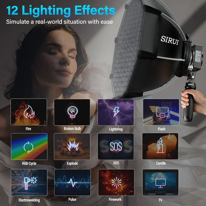 LED Videolamp – COB Lamp – Fotolamp – Cameralamp – Continu Licht – 150W Vermogen – Bi-Color 2800K-6500K