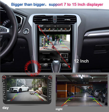 Achteruitkijkspiegelmonitor + achteruitrijcamera Transporter: in 3e remlicht HD achteruitrijcamera voor VW Caddy Life 2K Facelift III Box 2KA Combi Cross Maxi Tdi derde 3 2003-2014 Bj/Transporter Van
