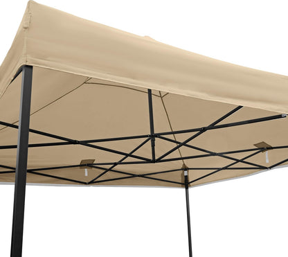 All Seasons Gazebos Duurzaam vouwpaviljoen en voortent, volledig waterdicht, hoogwaardig, voor een snelle opbouw, 3 x 3 m verkrijgbaar (beige)
