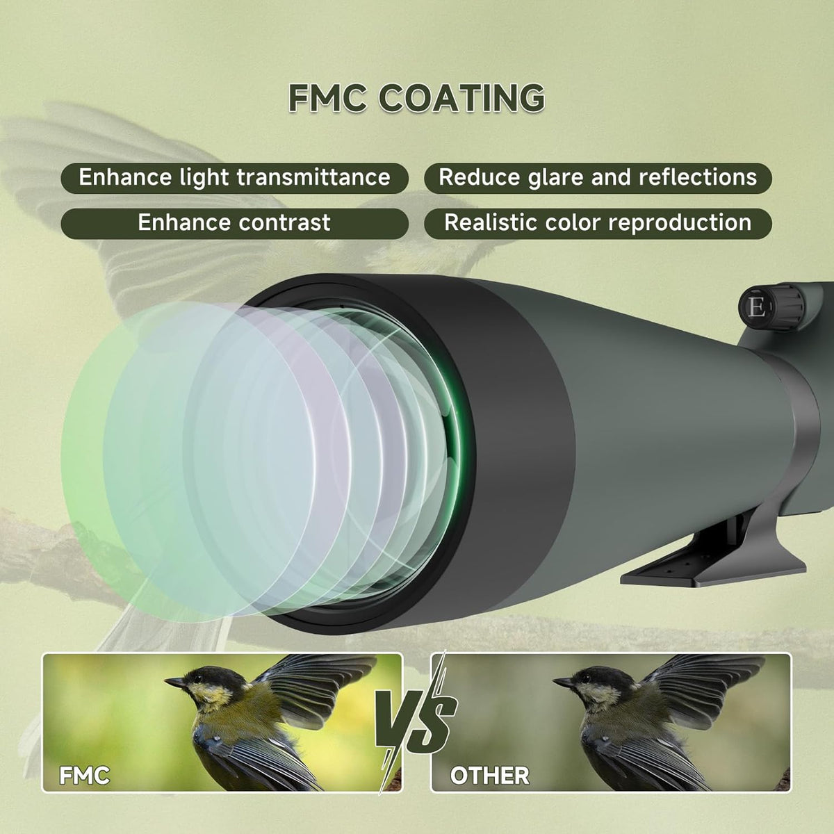 Spotting Scope – Verrekijker – Zoomkijker – Observatiekijker – Veldkijker – 25-75x Vergroting – 100mm Lens met HD BAK4 FMC Coating