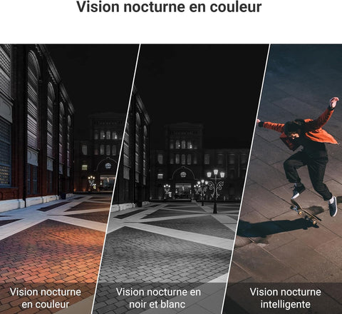 Beveiligingscamera Buiten - WiFi-bewakingscamera - Draadloze IP-camera - 4MP - met AI Menselijke Detectie-  30m Kleuren Nachtzicht - Alarmsirene - IP67 Waterdicht - Twee-weg audio - Wit