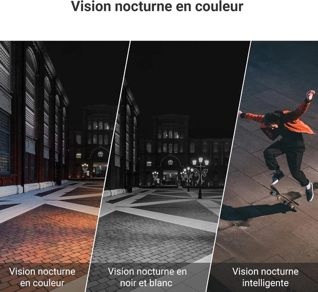 Beveiligingscamera Buiten - WiFi-bewakingscamera - Draadloze IP-camera - 4MP - met AI Menselijke Detectie-  30m Kleuren Nachtzicht - Alarmsirene - IP67 Waterdicht - Twee-weg audio - Wit